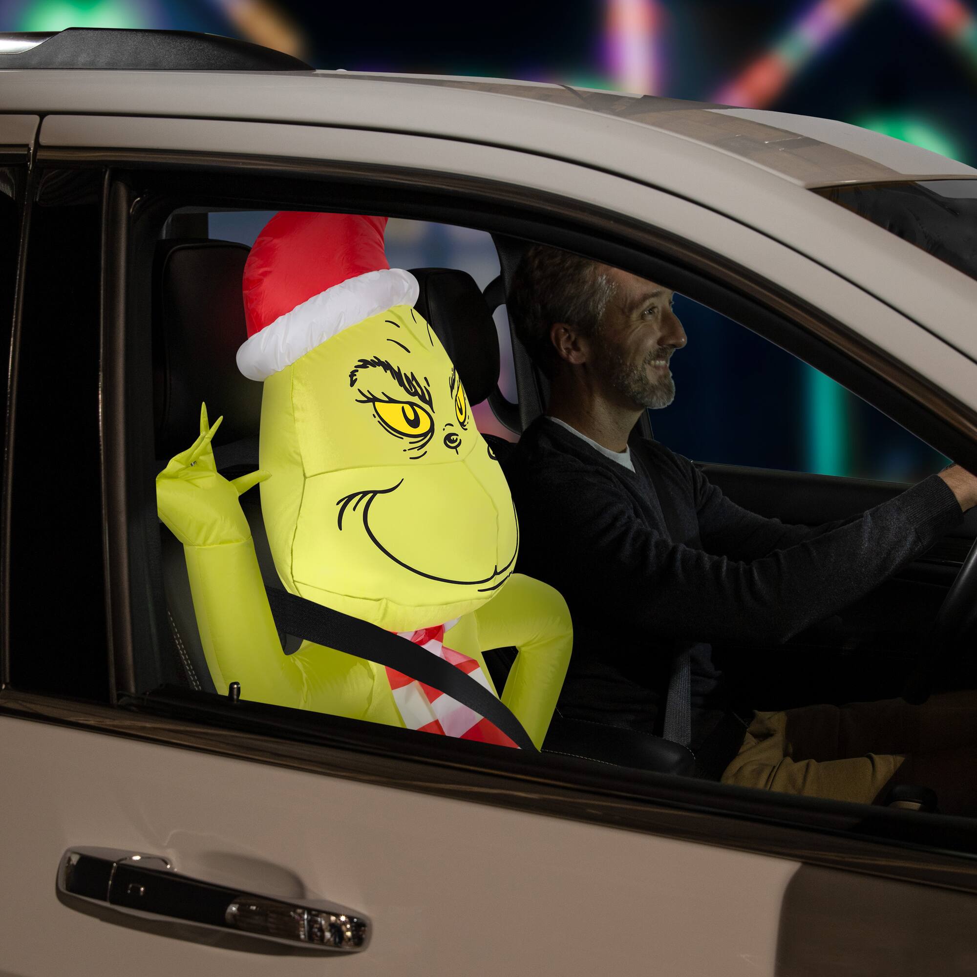 3.5ft. Airblown® Inflatable CarBuddy™ Grinch